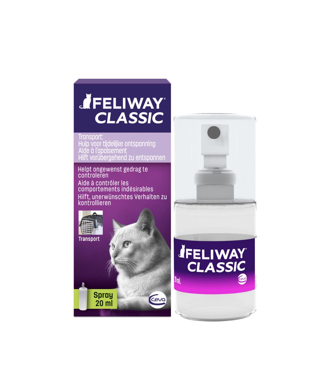 Feliway Classic Pheromone Travel Spray l Calming Spray For Cats